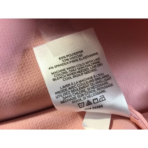 Express Single Button Soft Drape Pink Trench Coat Woman’s SZ L NWT - Picture 5 of 6